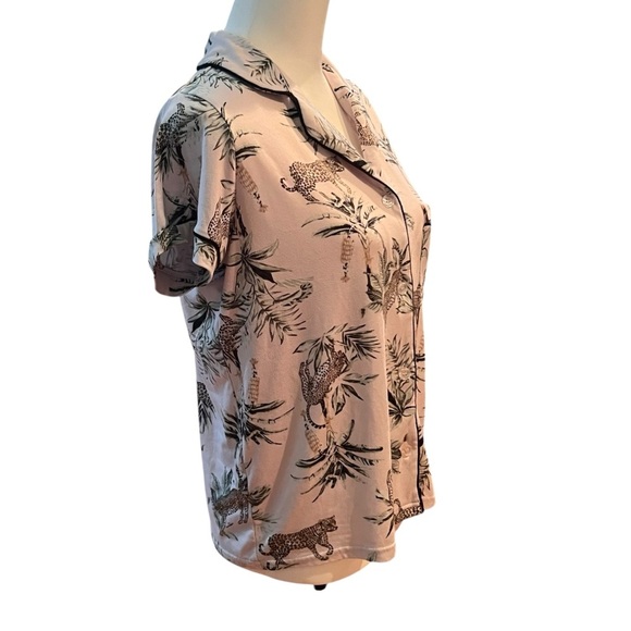 BCBCMAXAZRIA Women's Pink Animal Print Pyjama Top SZ S - Picture 4 of 7